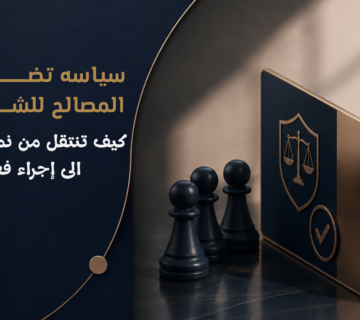 سياسة تضارب المصالح للشركات