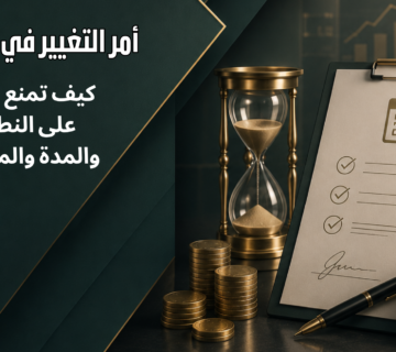 أمر التغيير في العقد