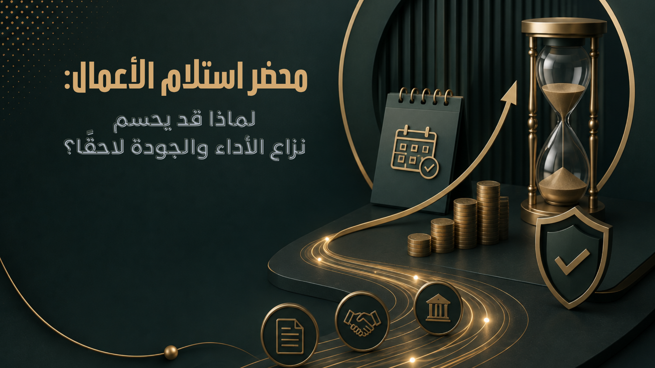 محضر استلام الأعمال