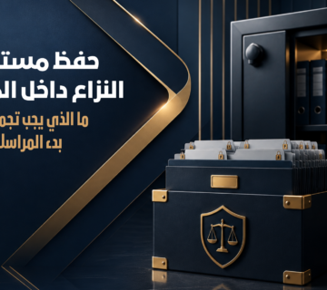 حفظ مستندات النزاع داخل المنشأة
